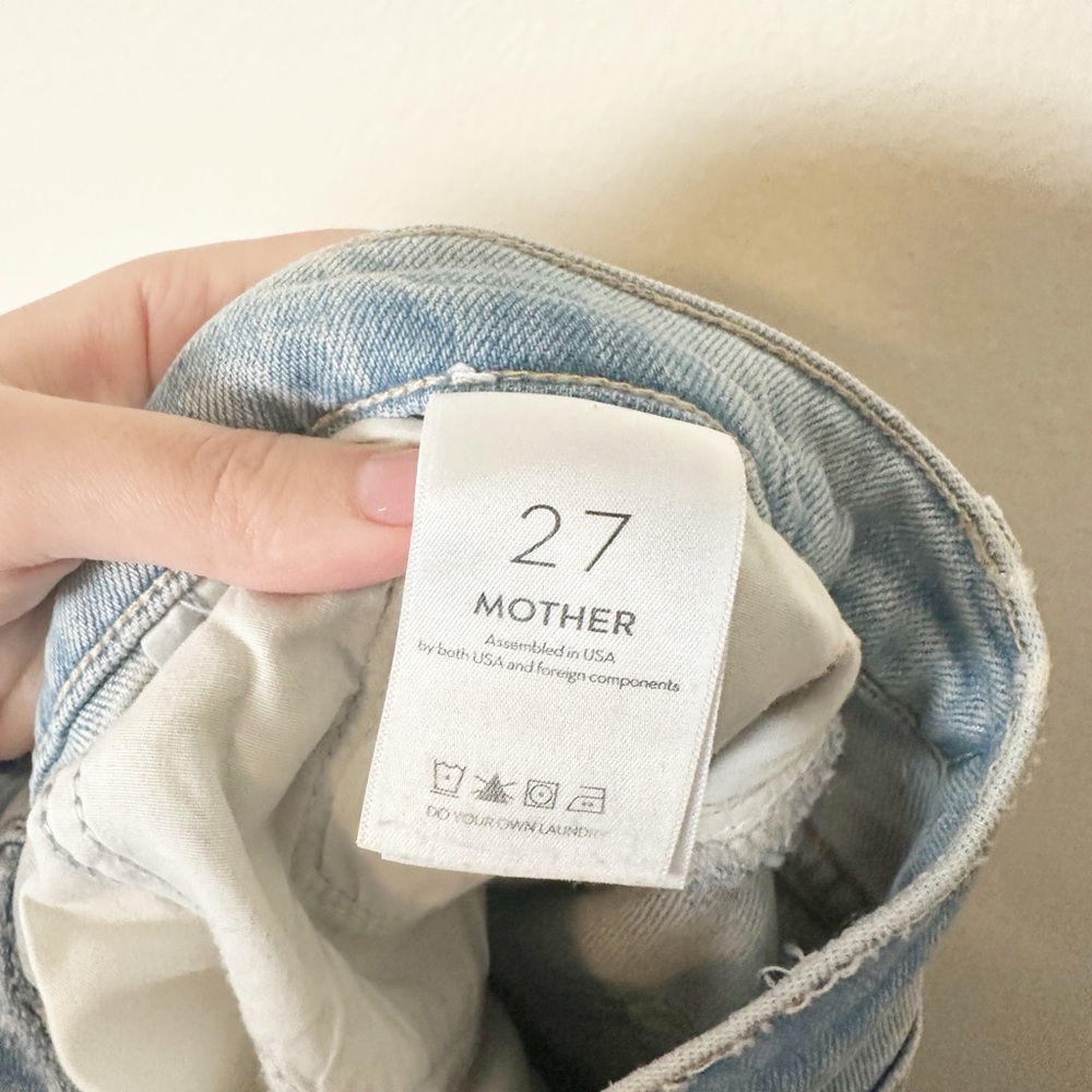 Mother Denim HW Spinner Skimp Pre Party Wash Light Wash 27 - Picture 7 of 12